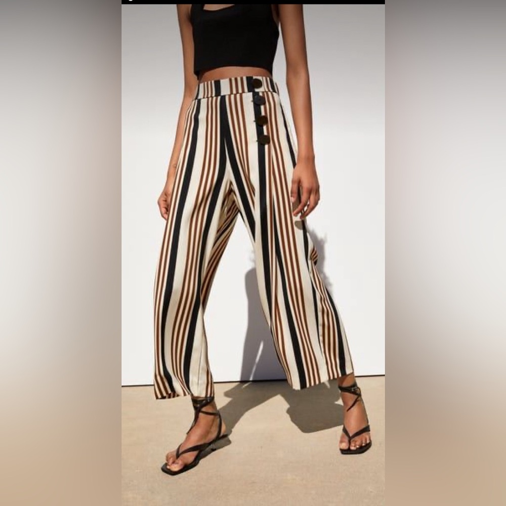 Striped Palazzo Pants